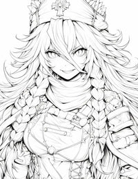 Lupusregina Beta: Playful Fangs - Overlord Anime Coloring Page | Infinite Visibility