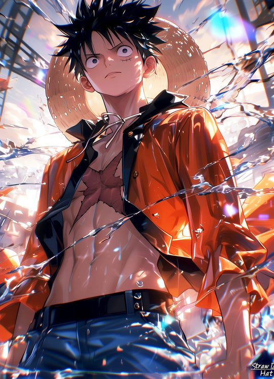 Masked Luffy: One Piece Digital Art