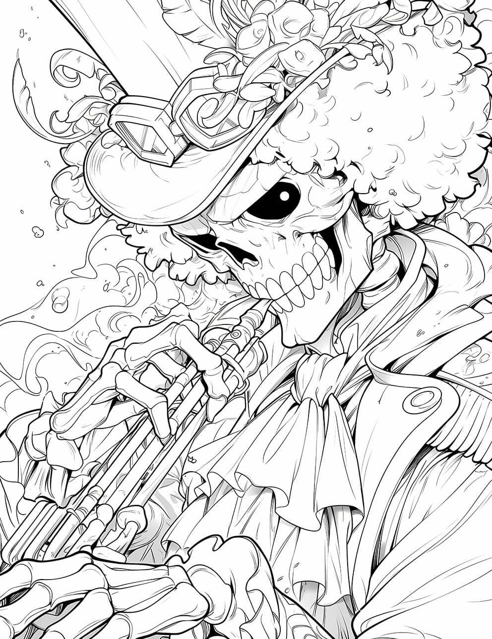 Melodic Shadows: A Soulful Coloring Page for Creative Minds | Infinite Visibility