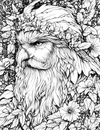 Owl in Floral Crown - Relaxing Adult Coloring Page | Infinite Visibility