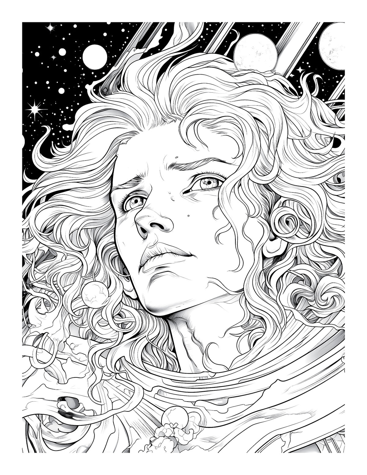 Psychedelic Universe: Adult Coloring Book - Where Beauty Meets Cosmos