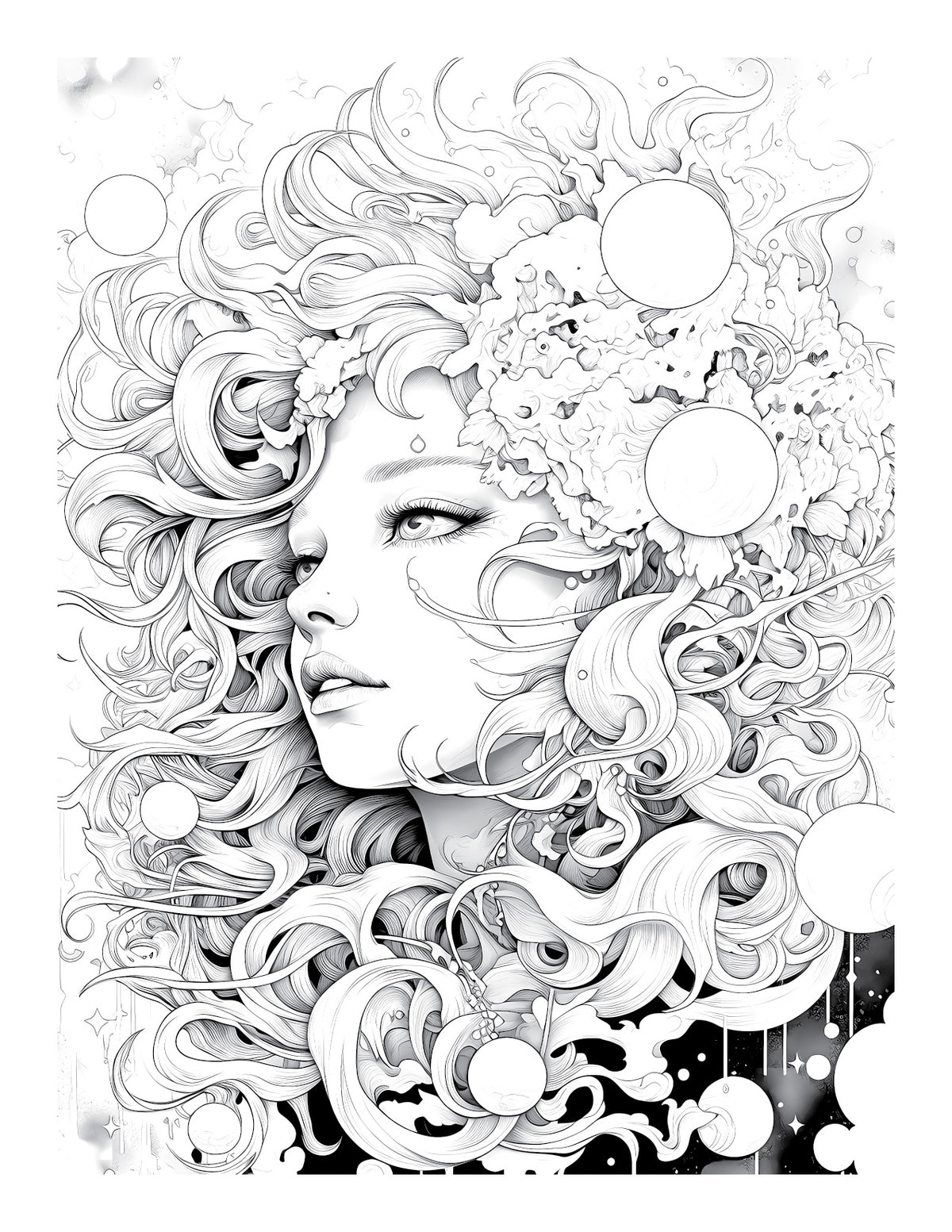 Psychedelic Universe: Adult Coloring Book - Where Beauty Meets Cosmos