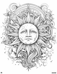 Radiant Sun Coloring Page: Unleash Your Inner Artist! ☀️🎨 #Freebie