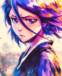 Rukia Kuchiki: Resolute Spirit - *Bleach* Digital Art Print 💜