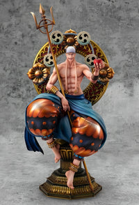 One Piece Enel Thunder God POP MAX GK Figure 39cm Bandai sitting statue PVC anime gift box