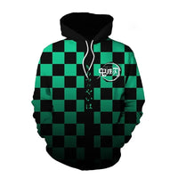 A trendy 3D Anime Hoodie featuring a funny graphic print, designed as an oversized hip-hop pullover for men and women.