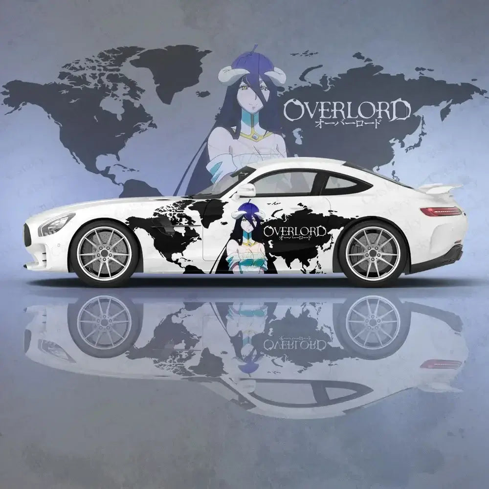 Albedo Anime Vinyl Car Decal Side Graphic Wrap UV fade-resistant custom door waist line sticker