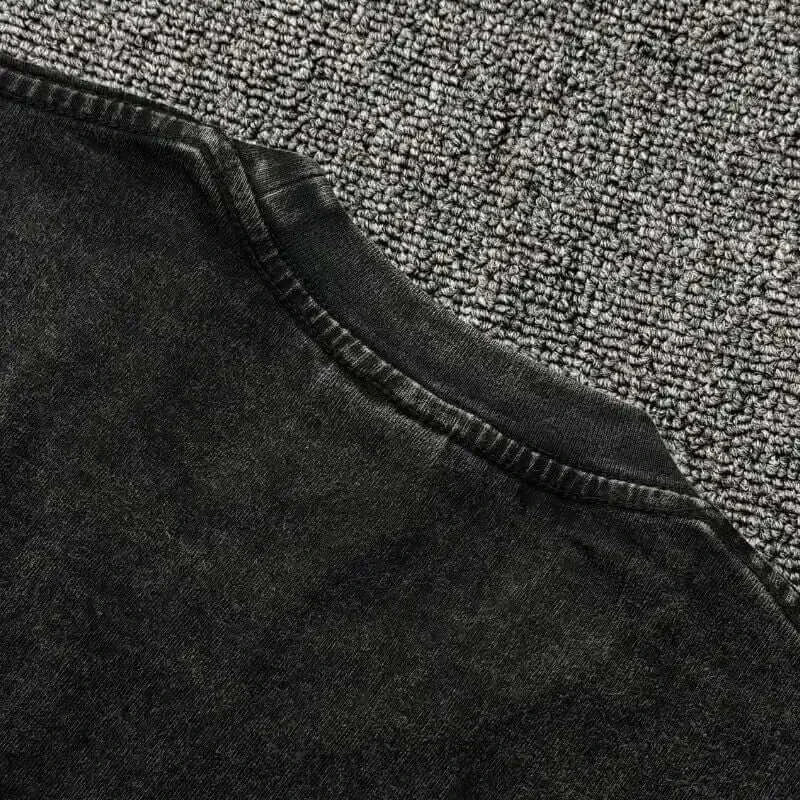Close-up of Hunter x Hunter Gon Freecss Print T-Shirt graphic washed cotton fabric detail