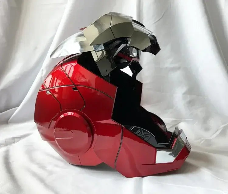 Auto King 1:1 MK5 Iron Man Helmet Wearable Cosplay Model with Voice Control, Light-Up Eyes 60CM Adult Size MK5