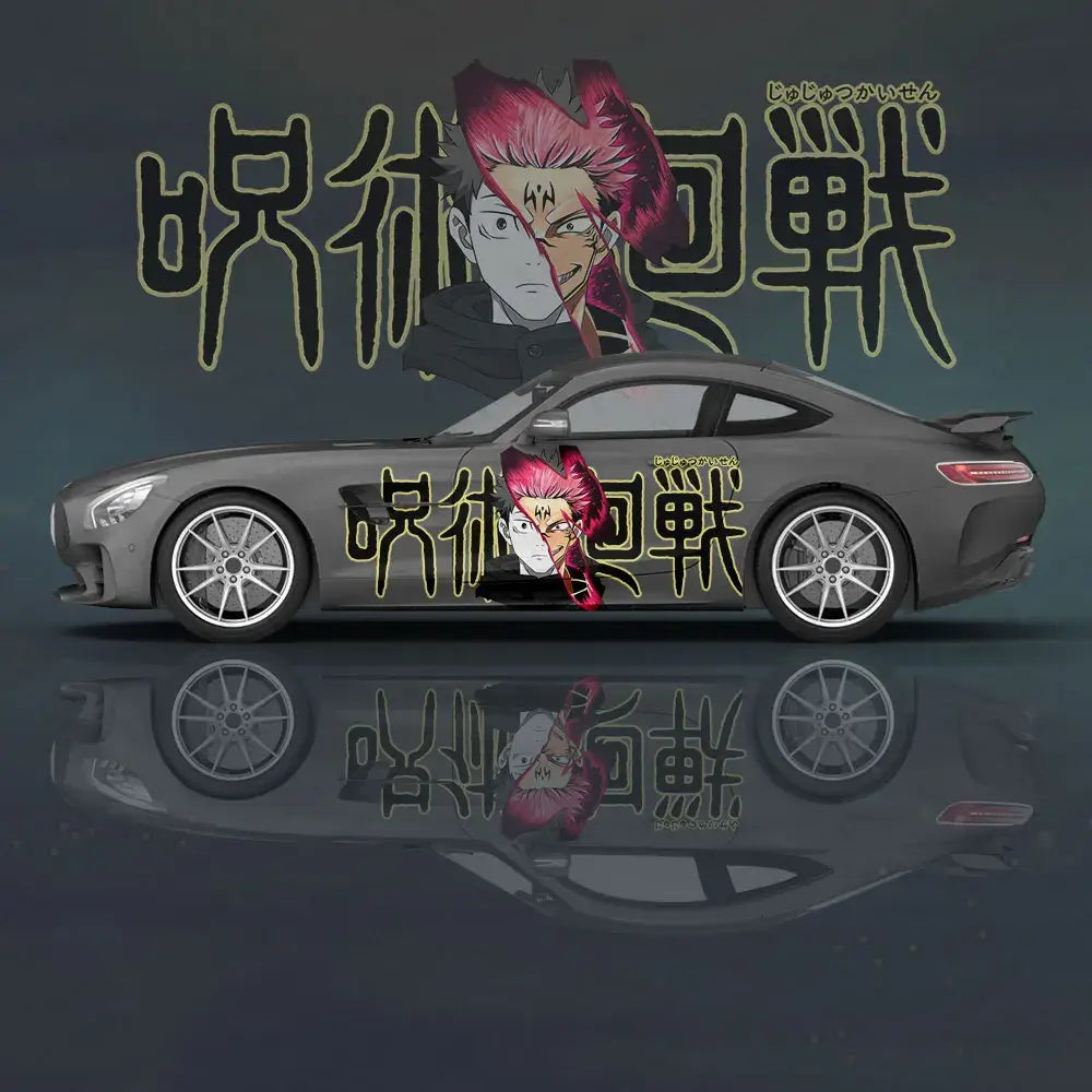 Yuji Itadori Anime Car Decal Sticker 2pc universal PVC gloss full body vehicle decoration