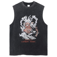 One Piece Vintage Washed Graphic Tank Top | Cotton Streetwear