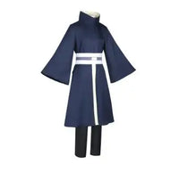 Uchiha Obito Cosplay Costume Set featuring a polyester top and pants, ideal for conventions and Halloween festivities.