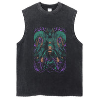 One Piece Vintage Washed Graphic Tank Top | Cotton Streetwear
