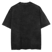 Jujutsu Kaisen Vintage Washed Cotton T-Shirt featuring bold graphic design and relaxed fit for anime fans.