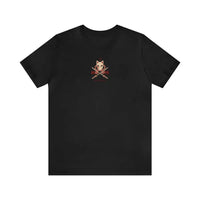 A Rengoku Flame Hashira Graphic Tee from Demon Slayer, showing the detailed front and back anime shirt print.