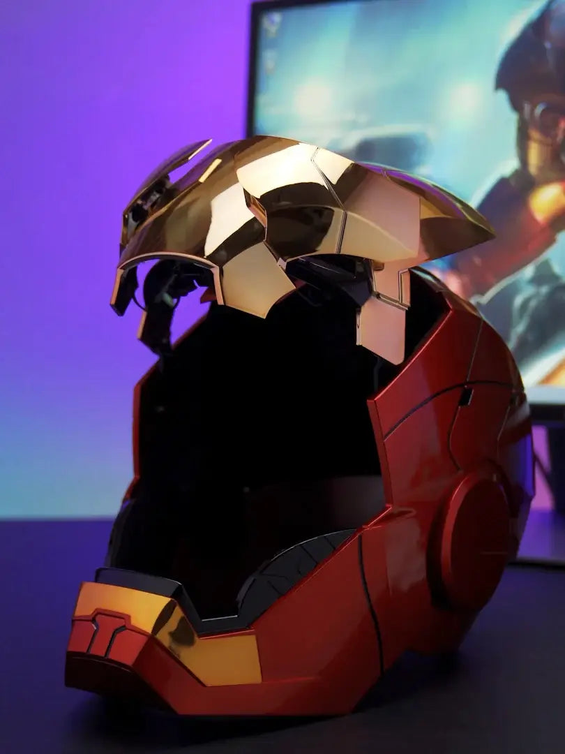 iron man cosplay helmet for sale Iron-Man MK50 Electronic Helmet, VoiceTouch Control with LED Eyes Lithium battery charging Helmet AutoKing Iron Man Helmet |