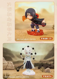 A cute Naruto Pop Mart Blind Box from the Ninkai Taisen Series featuring a collectible chibi anime desktop decoration model.