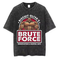 A high-quality pure cotton Baki Anime T-shirt featuring a graphic print of Baki Hanma, designed as a casual loose fit top for men and women.