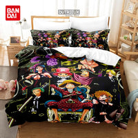 One Piece Luffy Anime Bedding Set Duvet Cover single double large bedroom decoration gift