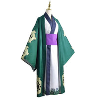 Roronoa Zoro Green Kimono Cosplay Costume | One Piece