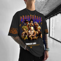 Dragon Ball Vegeta Harajuku Oversized Anime T-Shirt retro street unisex loose summer top 2025
