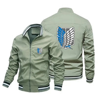 Attack on Titan Baseball Jacket Y2K Harajuku Street Style size chart S to 5XL Infinite Visibility anime store