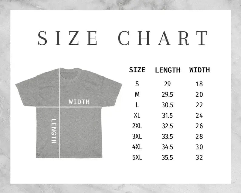 Size chart for Re:Zero Emilia Ram shirt showing dimensions for various sizes from S to 5XL.