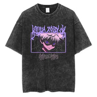 Hunter x Hunter Gon Freecss Print T-Shirt oversized Harajuku washed cotton anime tee men women