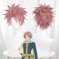 Natsu Dragneel 100 Years Quest Cosplay Costume wig scarf sticker Salamander Halloween unisex