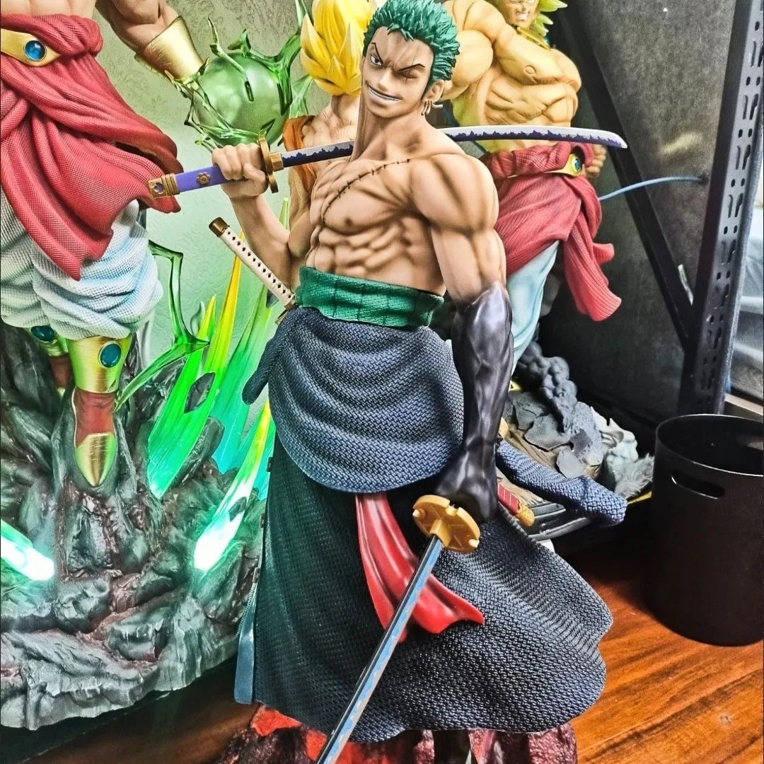  Zoro Five-Headed Eagle Large Collectible Statue side profile 50CM One Piece anime collectible