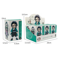 Demon Slayer Tanjiro Nezuko Blind Box PVC Figure Bandai 10cm statue ornament birthday Christmas gift