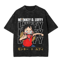 Eustass Kid One Piece Washed T-Shirt | Vintage Streetwear