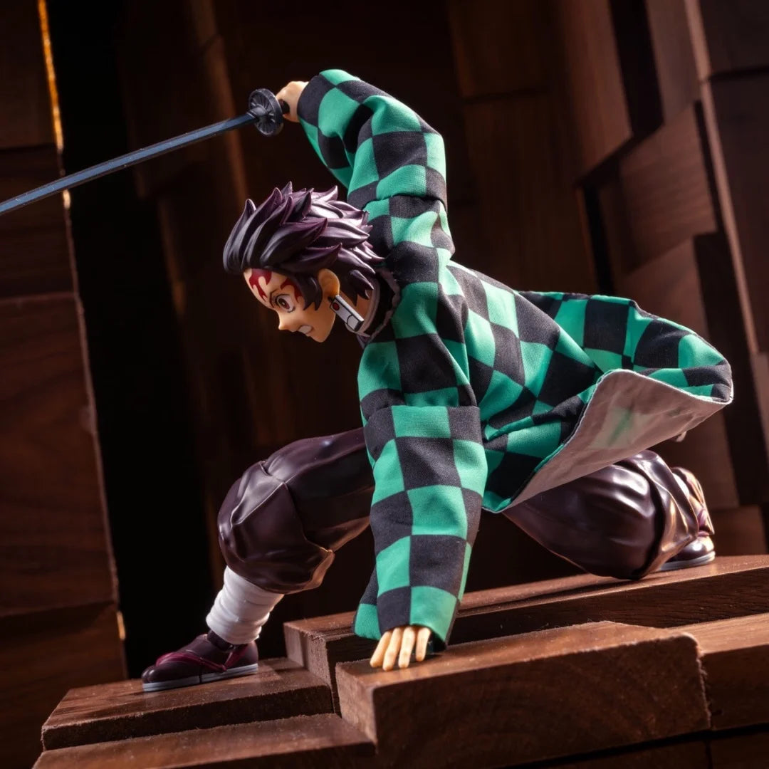 Tanjiro Handmade Kimono SHF 112 Figure Clothes Demon Slayer iron wire movable humanoid toy