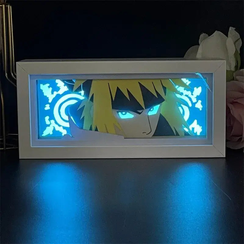Naruto Uchiha Sasuke 3D Anime LED Light Box illuminated warm glow anime desk lamp decoration