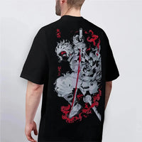 Demon Slayer Kimetsu no Yaiba Anime T-Shirt back view cotton unisex summer anime street tee