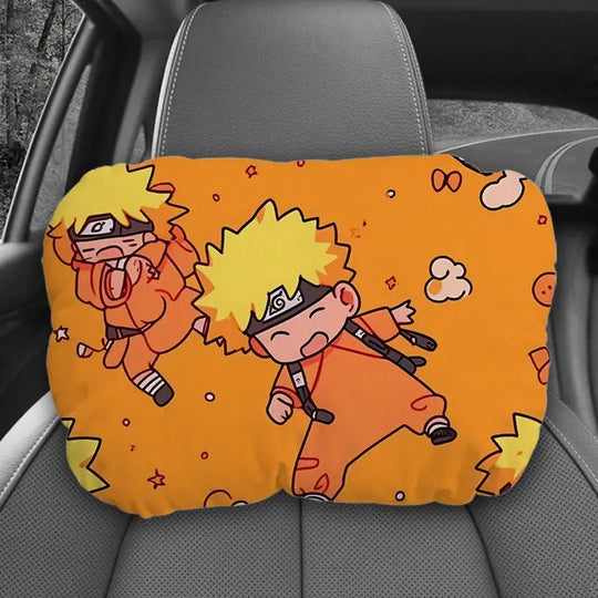 Naruto Uzumaki Plush Car Seat Neck Pillow Bandai flannel elastic cotton 20x32cm all cars