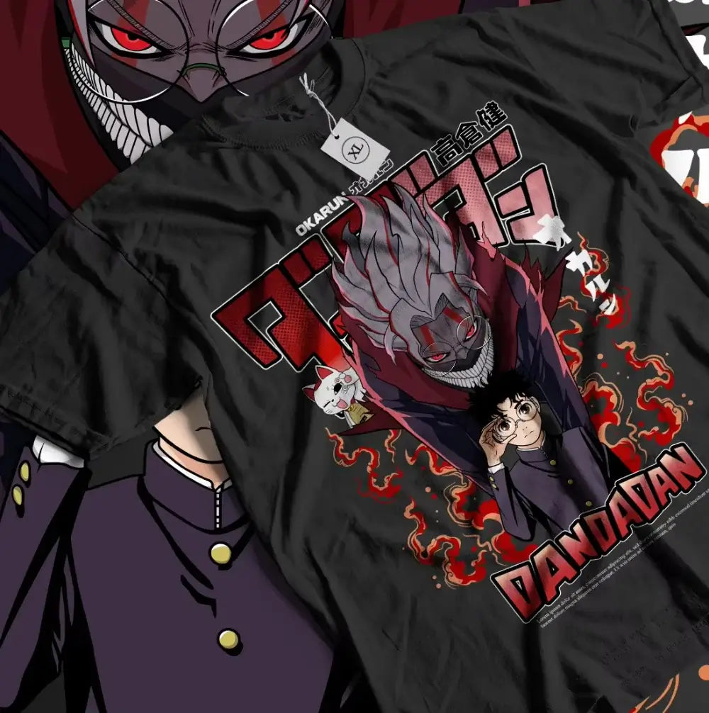 Unleash the occult with this Dandadan Okarun T-shirt! 👽 High-quality oversized cotton anime tee for men & women. Shop the trend now!