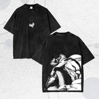Ichigo Kurosaki Hollow Mask Washed T-Shirt | BLEACH Streetwear