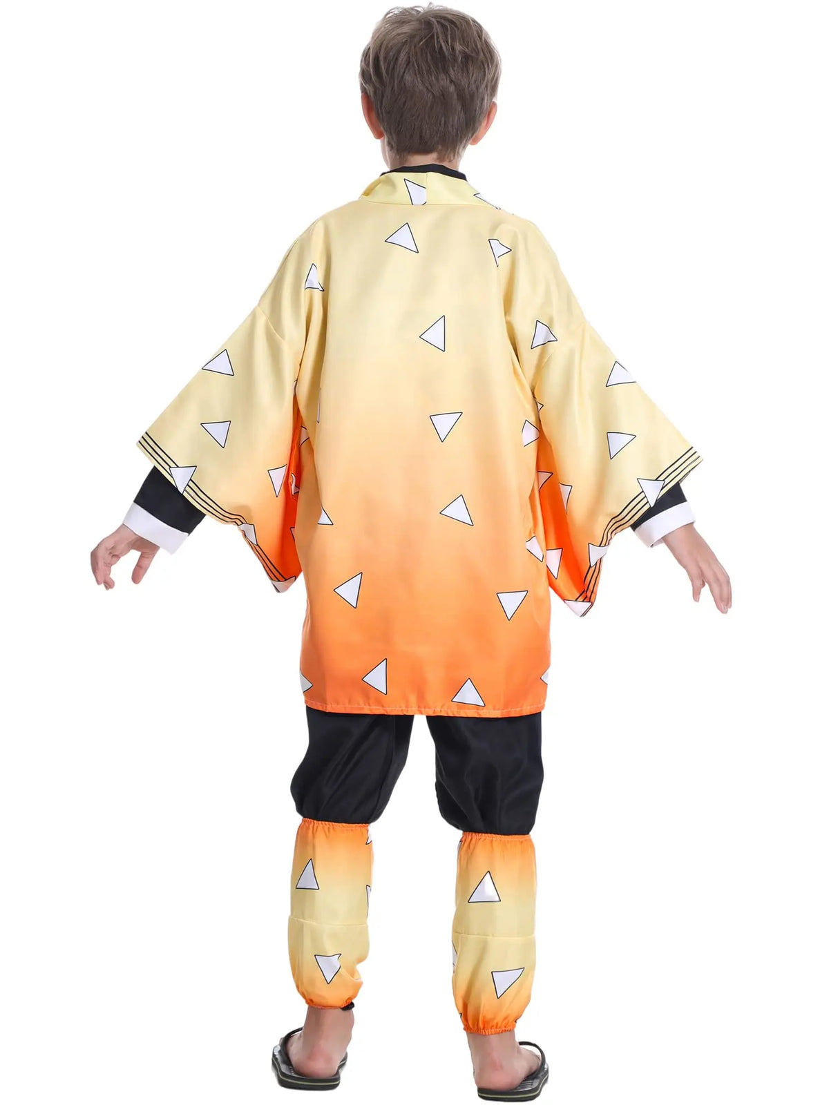 Anime Agatsuma Zenitsu Cosplay Kostüm Kimono Halloween