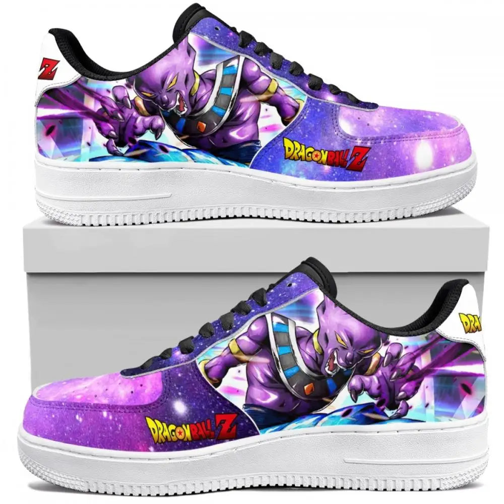 Dragon Ball Z Goku Vegeta Anime Sneakers flat lay pair custom unisex anime birthday gift shoes