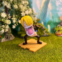 One Piece Hungry Trio Luffy Zoro Sanji Figure Set 15CM PVC anime model toy gift collectible