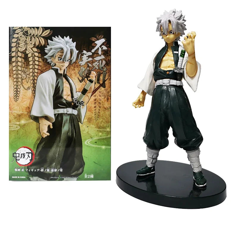 High-quality Demon Slayer Figures featuring Tanjiro Kamado, Nezuko, Zenitsu, and Inosuke in dynamic action poses for anime collection.