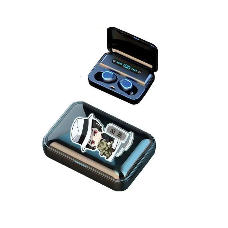 Demon Slayer Tanjiro Nezuko Bluetooth Anime Headset wireless charging sports fitness earbuds
