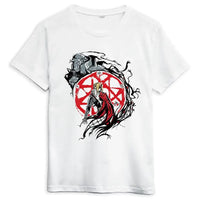 Fullmetal Alchemist Manga T-Shirt oversized cotton anime graphic tee with vintage washed finish short sleeves and relaxed streetwear silhouette