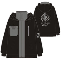 A casual Jujutsu Kaisen Tracksuit featuring Gojo Satoru and Itadori Yuji character designs, consisting of a pullover hoodie and matching pants.