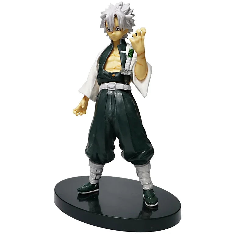 High-quality Demon Slayer Figures featuring Tanjiro Kamado, Nezuko, Zenitsu, and Inosuke in dynamic action poses for anime collection.