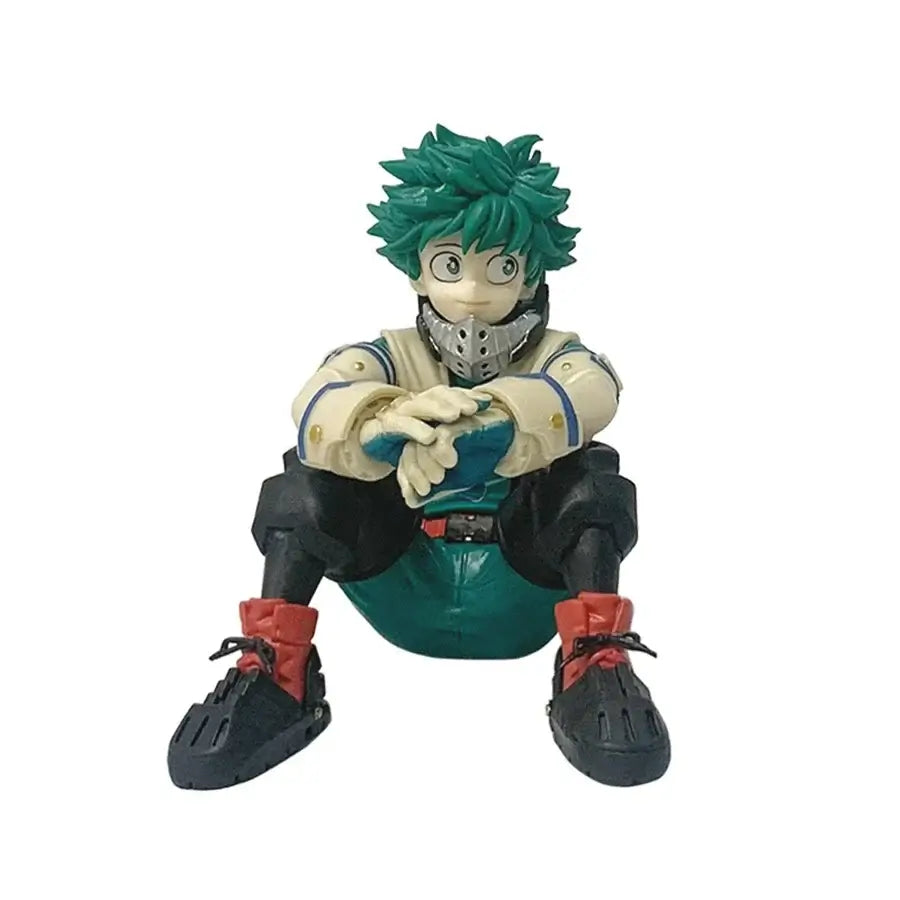 A highly detailed 18cm My Hero Academia Anime Figure made of PVC, featuring action poses of All Might, Deku, and Bakugo for collectors.