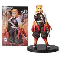 High-quality Demon Slayer Figures featuring Tanjiro Kamado, Nezuko, Zenitsu, and Inosuke in dynamic action poses for anime collection.