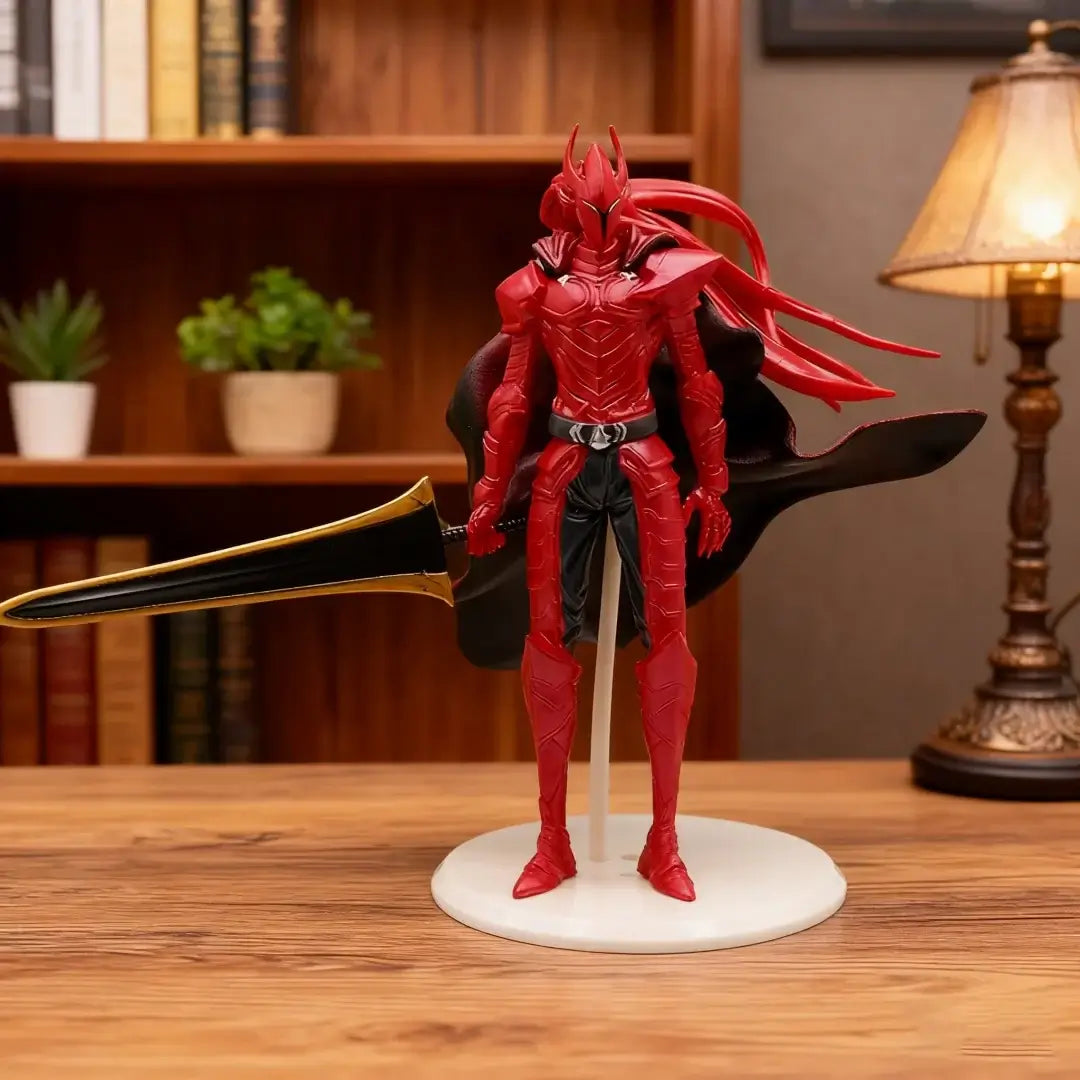 A detailed Solo Leveling Beru Figure made of PVC, featuring the Shadow Ant King in a dynamic battle pose for home decoration.