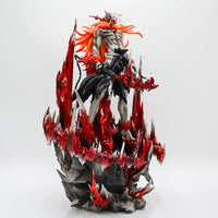 A detailed 32cm Bleach Anime Figure GK model featuring Kurosaki Ichigo in battle pose, available with Ulquiorra Cifer and Toshiro Hitsugaya variants.